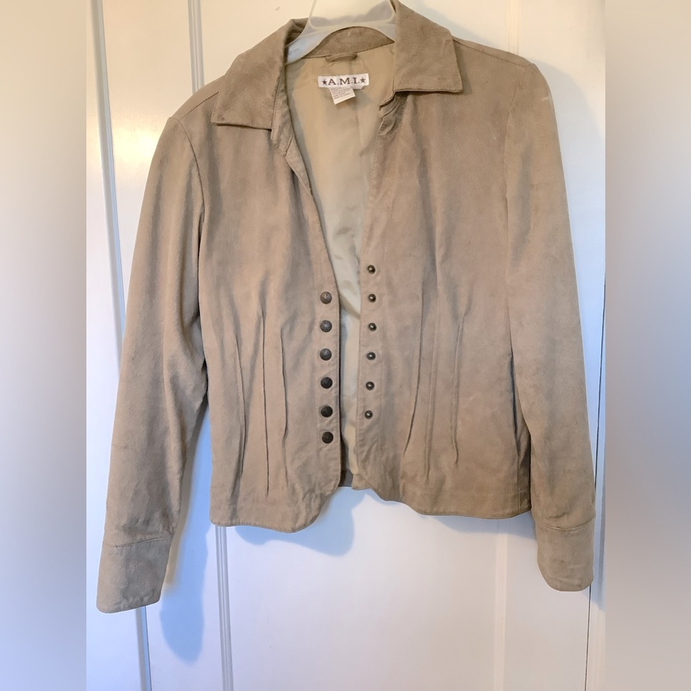 100% leather vintage jacket